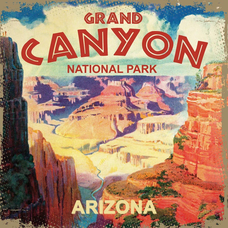 Visit Grand Canyon II by Saturday Evening Post wall art