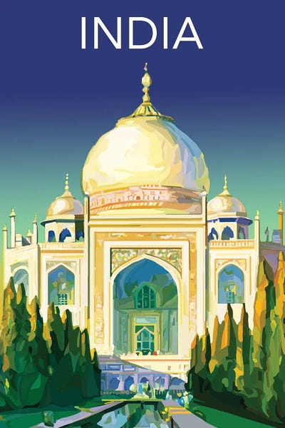 Taj Mahal: Visit India by Saturday Evening Post