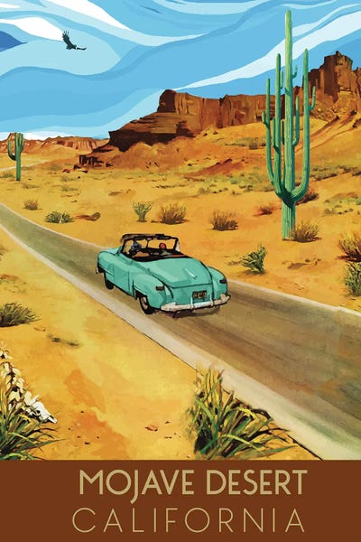 Visit Mojave Desert by Saturday Evening Post canvas print