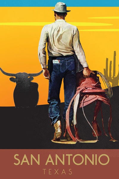 Vintage Travel Posters: Visit San Antonio by Saturday Evening Post