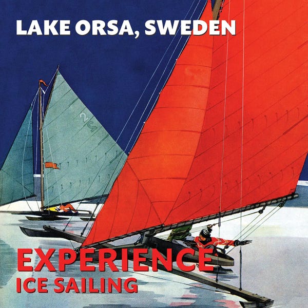 Vintage Travel Posters: Visit Sweden by Saturday Evening Post