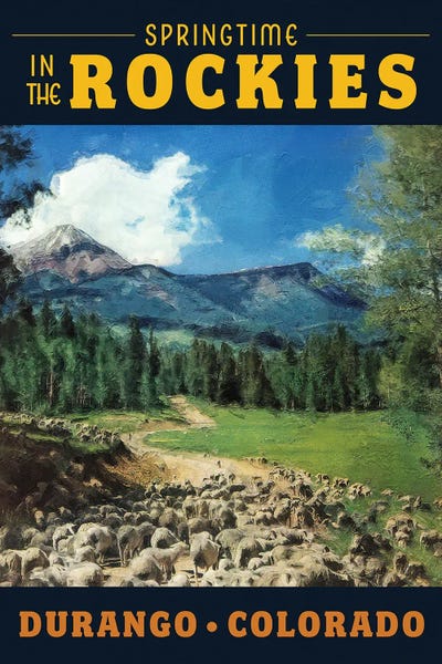 Visit The Rockies by Saturday Evening Post gallery poster