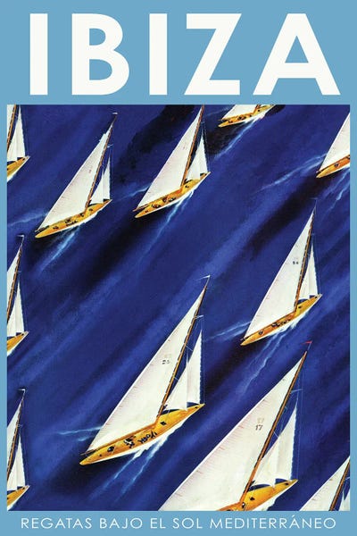 Art Deco: Ibiza Sailboat Regatta by Ski Weld