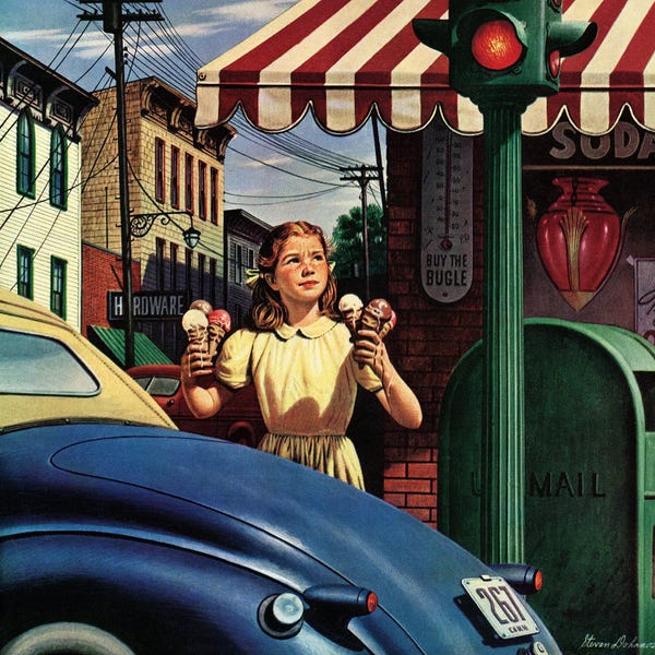 American Décor: Dripping Cones by Stevan Dohanos