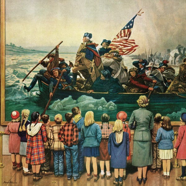 Classic Americana: Washington Crossing The Delaware by Stevan Dohanos