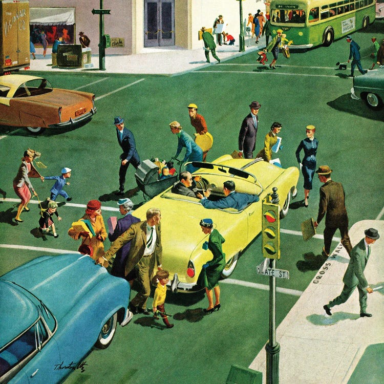Blocking The Crosswalk by Thornton Utz wall art