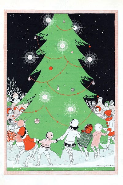 Christmas Trees & Wreaths: Christmas Eve by Florenz Clark