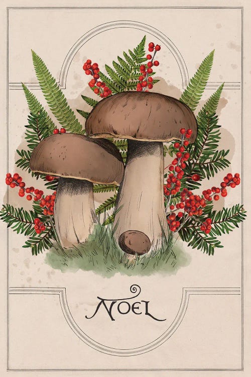 Boletus Mushroom by Saturday Evening Post wall art