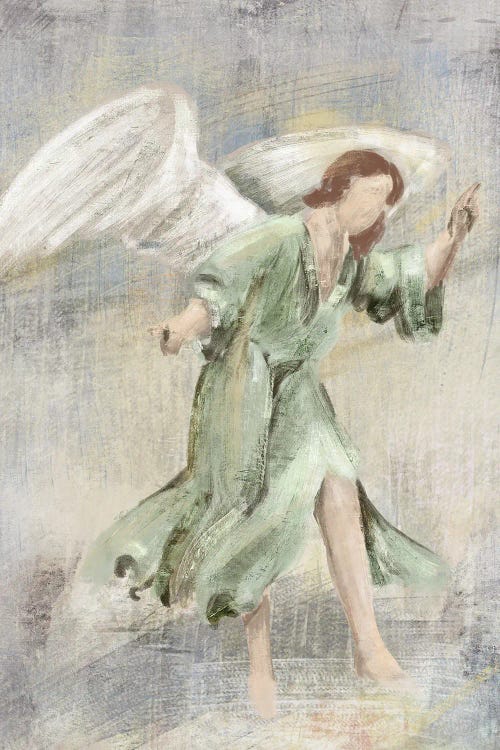 Christmas Angel In Abstract II by Saturday Evening Post wall art