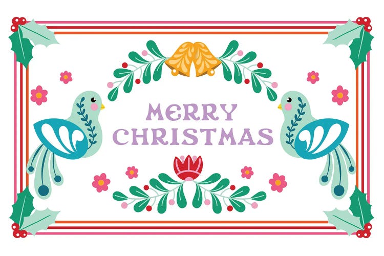Folksy Merry Christmas II by Saturday Evening Post wall art