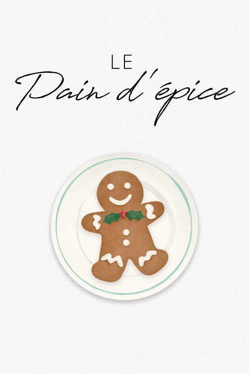 French Gingerbread Man by Saturday Evening Post canvas print