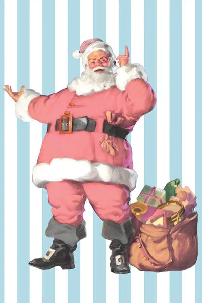 Vintage Christmas: Holly Jolly Santa by Saturday Evening Post