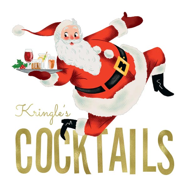 Vintage Christmas: Kringle's Cocktails by Saturday Evening Post