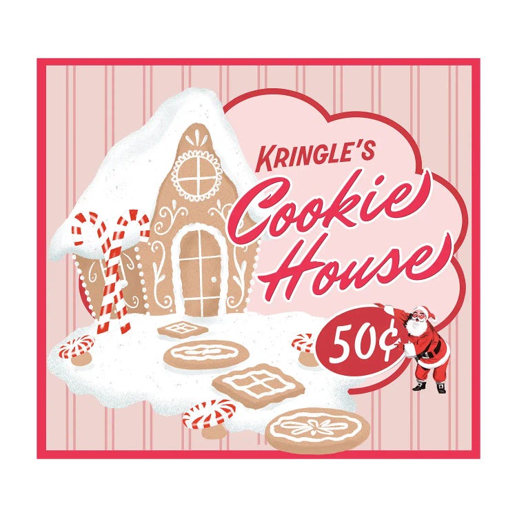 Kringle's Cookie House by Saturday Evening Post wall art