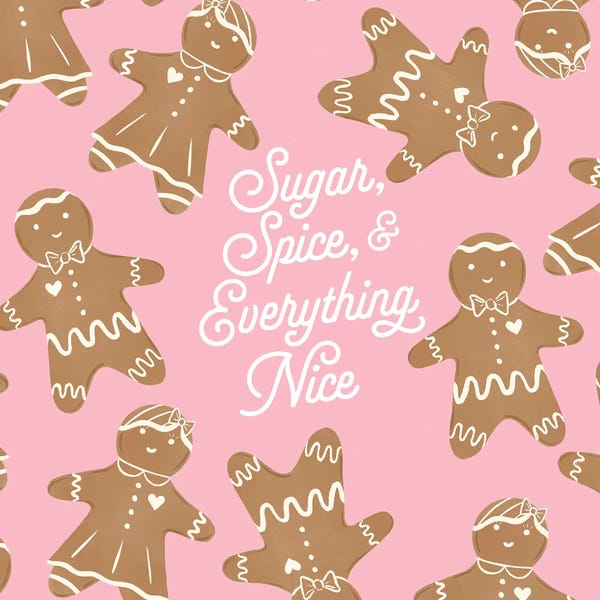 Christmas Signs & Sentiments: Sugar & Spice Gingerbread by Saturday Evening Post
