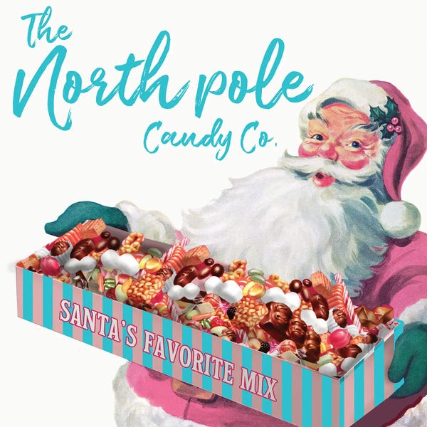 Christmas Signs & Sentiments: The North Pole Candy Company by Saturday Evening Post
