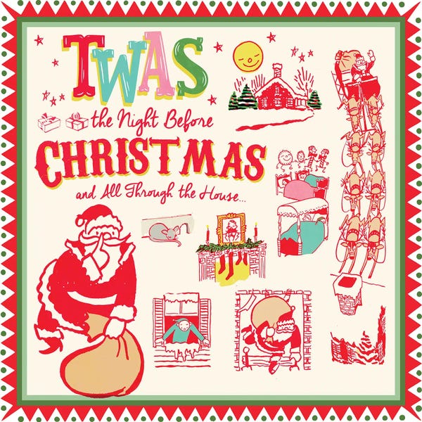 Vintage Christmas: Twas The Night Before Christmas by Saturday Evening Post