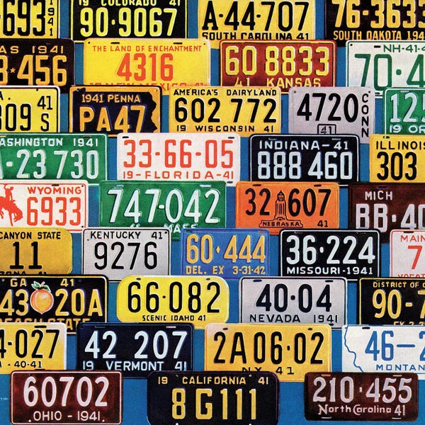 Kansas: License Plates by H. Wilson Smith
