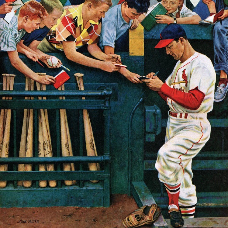 Stan The Man by John Falter wall art