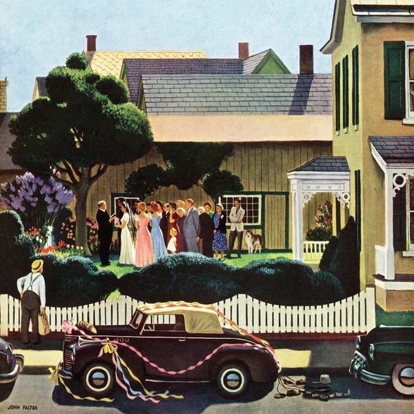 Collies: Backyard Wedding by John Falter