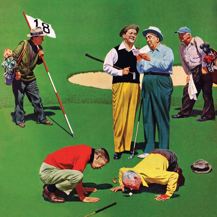 Eighteenth Hole by John Falter wall art
