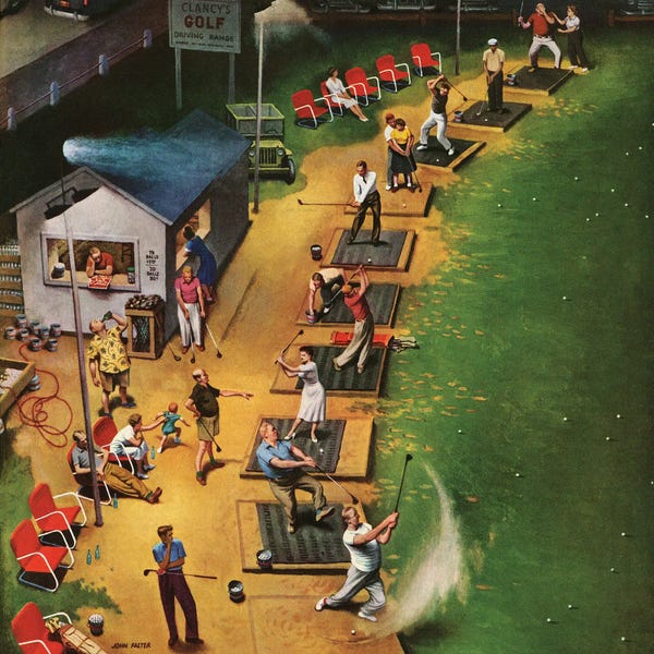 American Décor: Golf Driving Range by John Falter