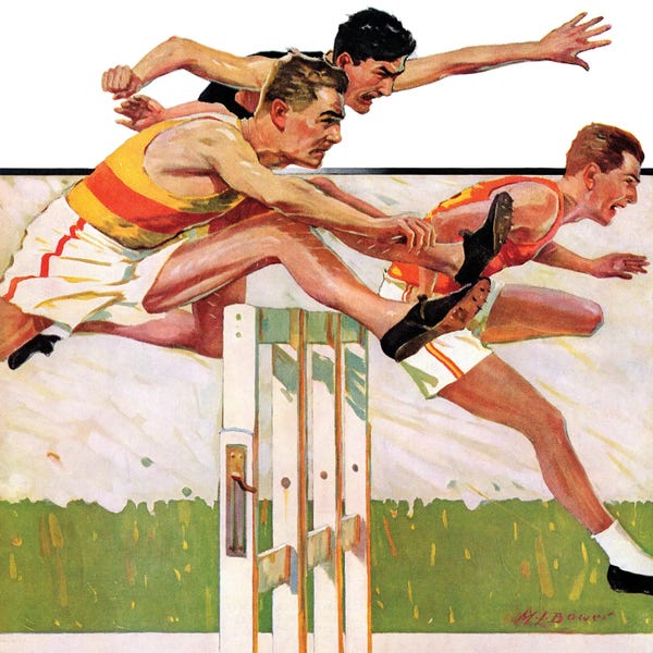 American Décor: Hurdlers by Maurice Bower