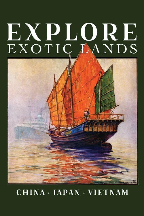 Explore China by Saturday Evening Post wall art