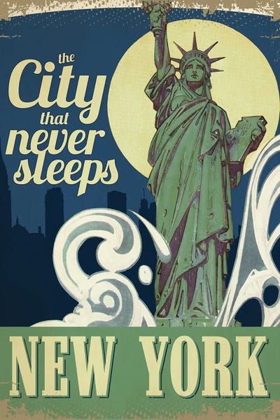 Vintage Travel Posters: NYC Travel Poster by Saturday Evening Post