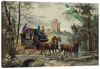 To The Batcave Canvas Art Print - Carriage & Wagon Art