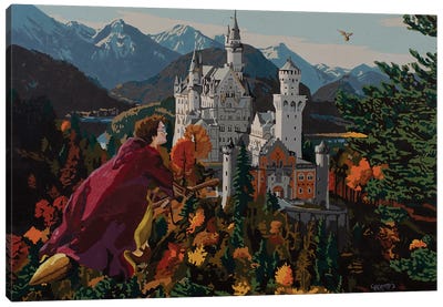 Nimbus 2000 Canvas Art Print - Harry Potter