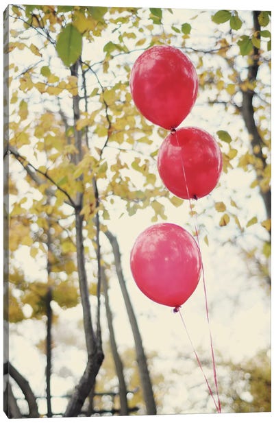 Can You See The Red Balloons Canvas Art Print - Balloons