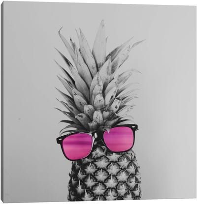 Mrs. Pineapple Canvas Art Print - Hipster Art