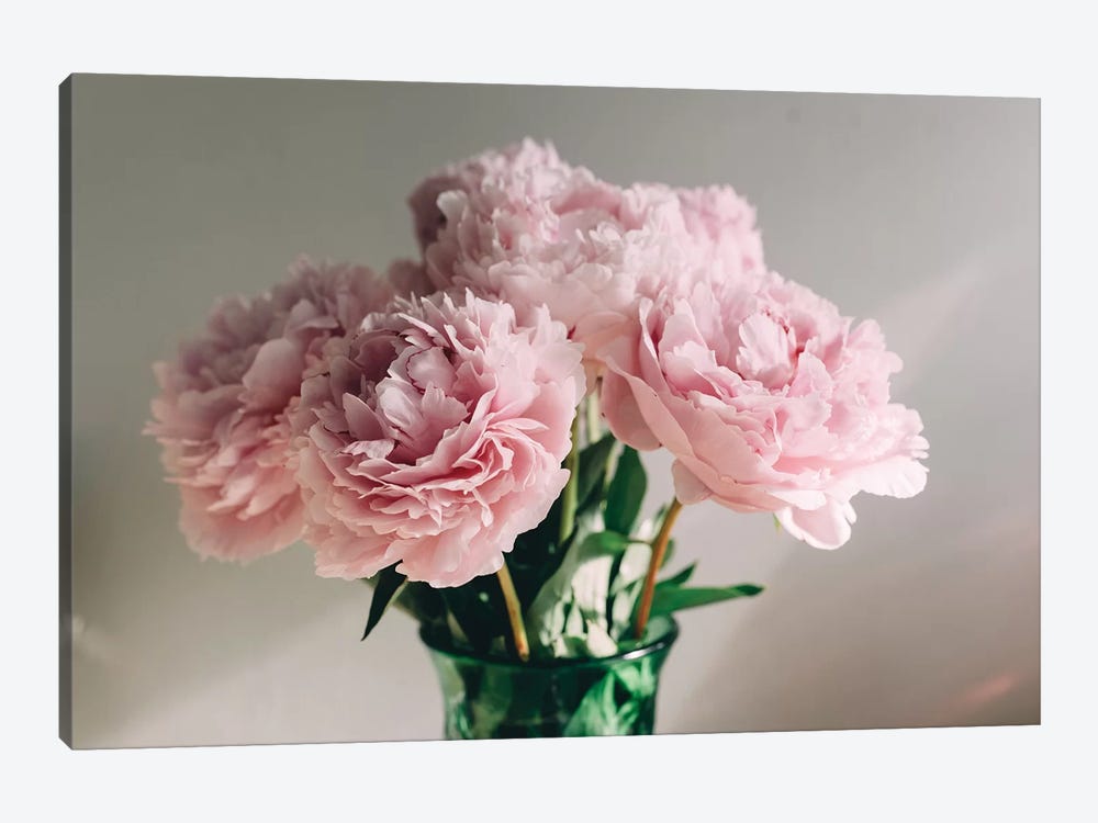 Pink Peonies On White I by Chelsea Victoria 1-piece Art Print