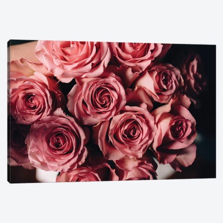 Pink Roses On Top Canvas Print #CVA184} by Chelsea Victoria Canvas Art