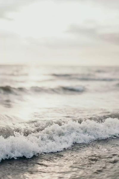 White Waves And Sky by Chelsea Victoria acrylic art print