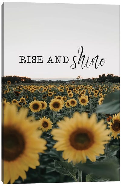 Rise And Shine Sunflowers Canvas Art Print - Chelsea Victoria
