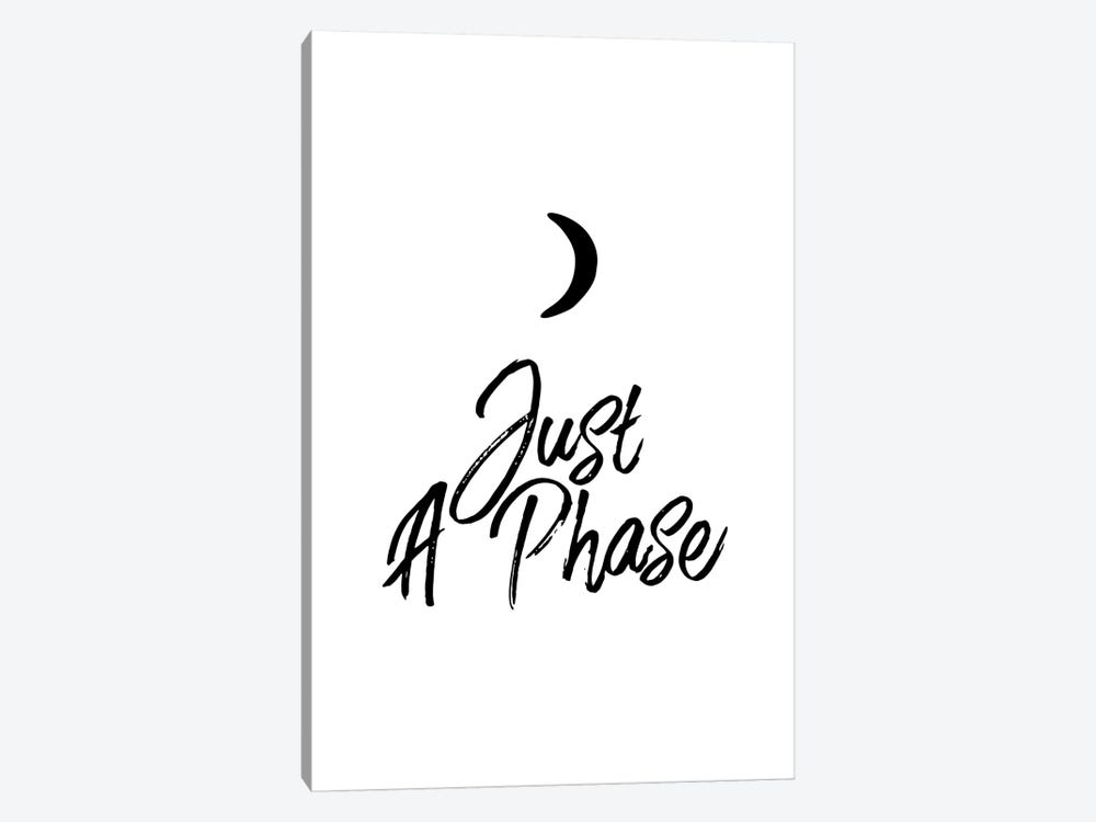 Just A Moon Phase On White by Chelsea Victoria 1-piece Canvas Art