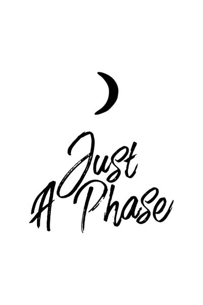 Just A Moon Phase On White