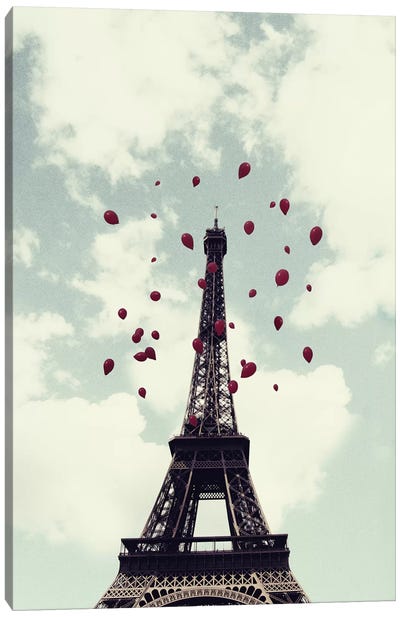From Paris With Love Canvas Art Print - By Sentiment
