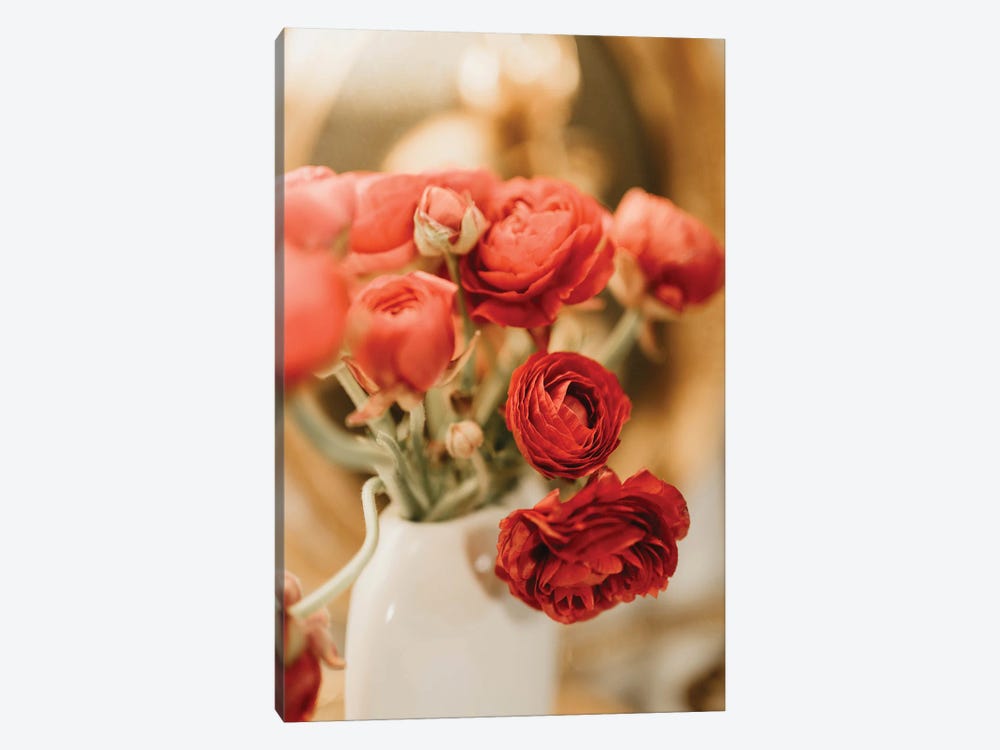 Red Ranunculus by Chelsea Victoria 1-piece Canvas Print