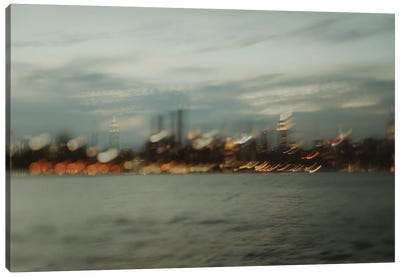New York Blur Canvas Art Print - New York City Skylines