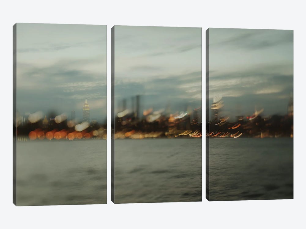 New York Blur by Chelsea Victoria 3-piece Canvas Art Print
