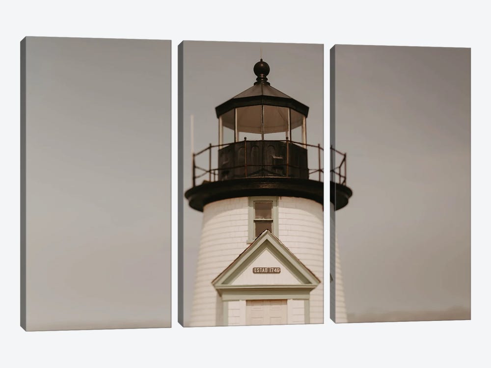 Nantucket Lighthouse by Chelsea Victoria 3-piece Canvas Artwork