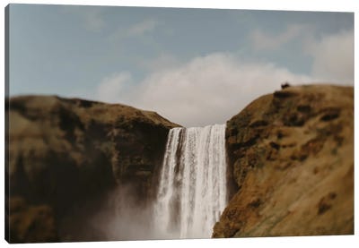 Skógafoss Waterfall Canvas Art Print - Waterfall Art