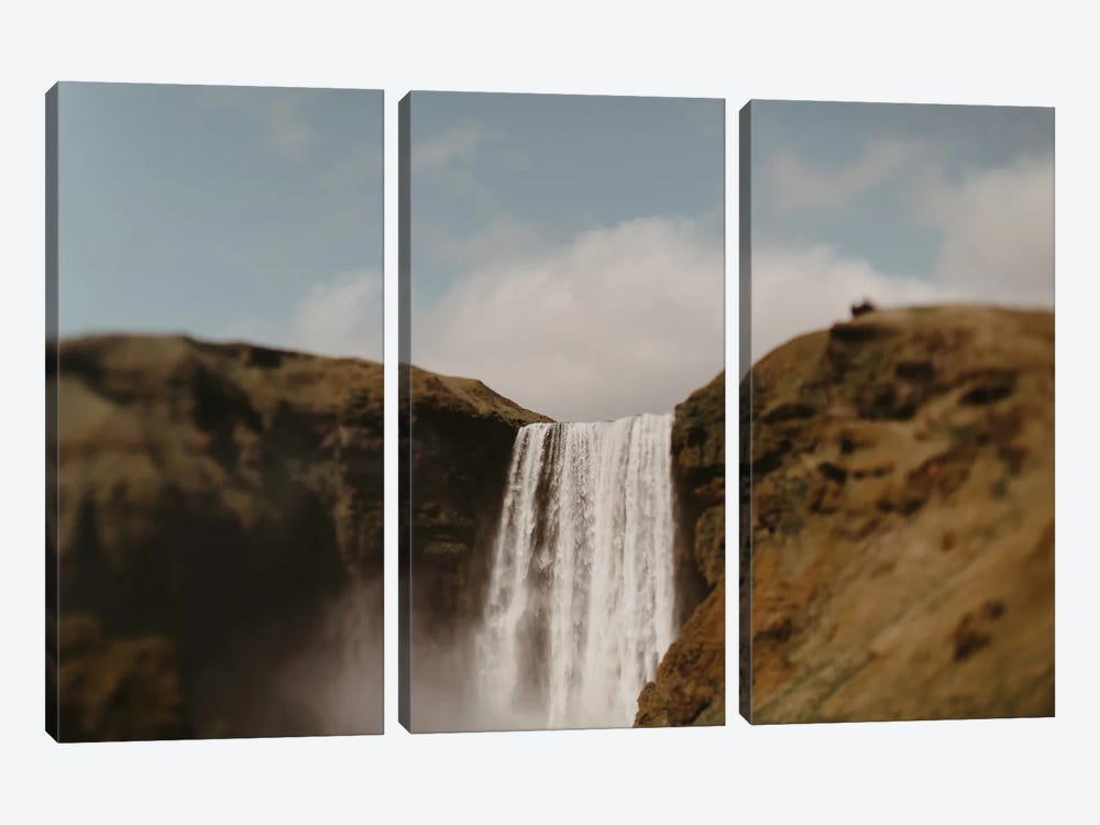 Skógafoss Waterfall by Chelsea Victoria 3-piece Canvas Print