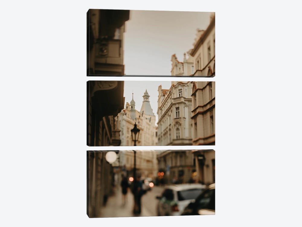 The Streets Of Prague by Chelsea Victoria 3-piece Canvas Print