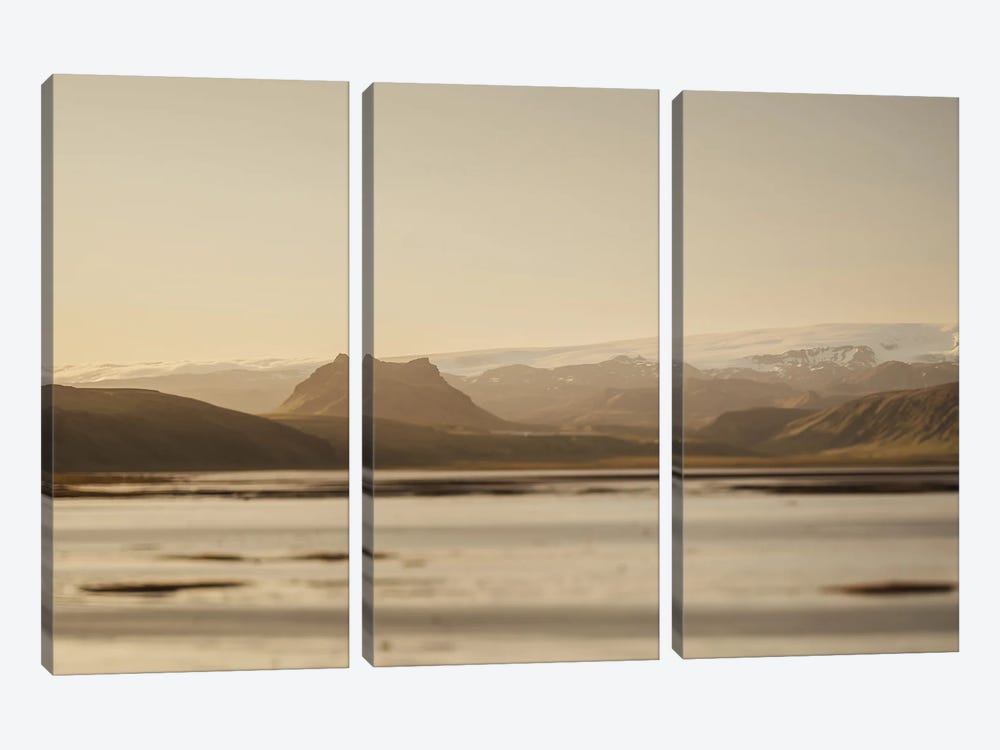 Golden Hour In Vik by Chelsea Victoria 3-piece Canvas Wall Art