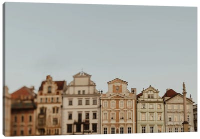 Houses Of Prague Town Square Canvas Art Print - Czech Republic Art