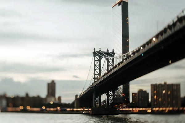 Canvas Print: Bridge To New York by Chelsea Victoria